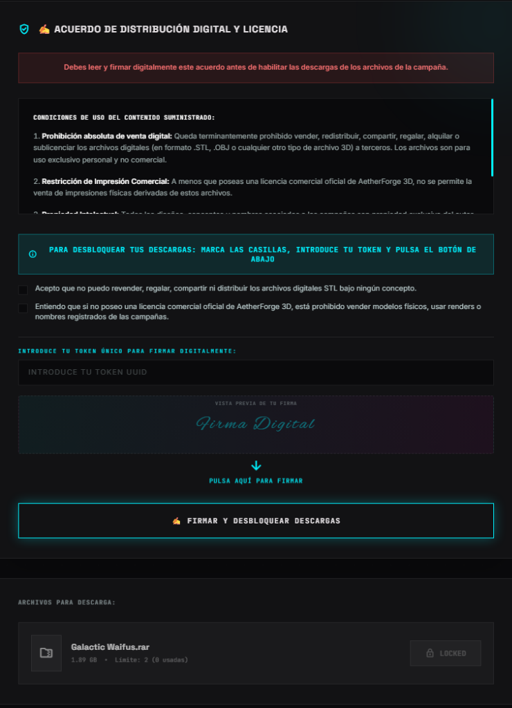 Términos de Uso, Casillas y Firma Digital