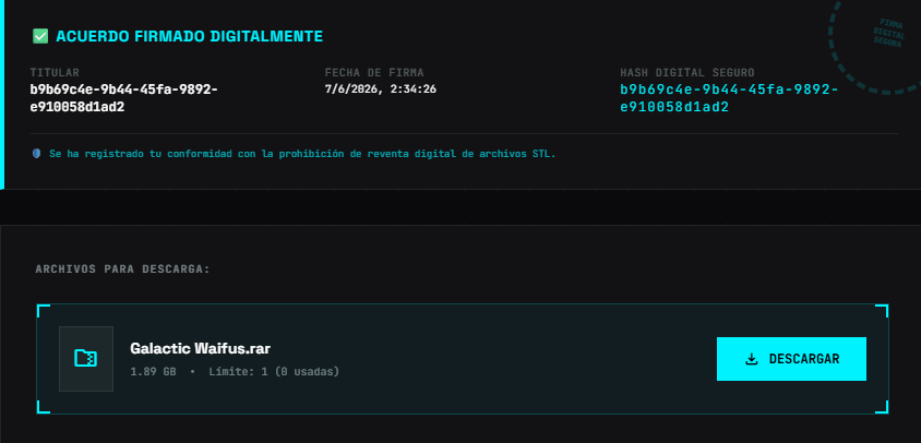 Archivos Desbloqueados con Botón de Descarga